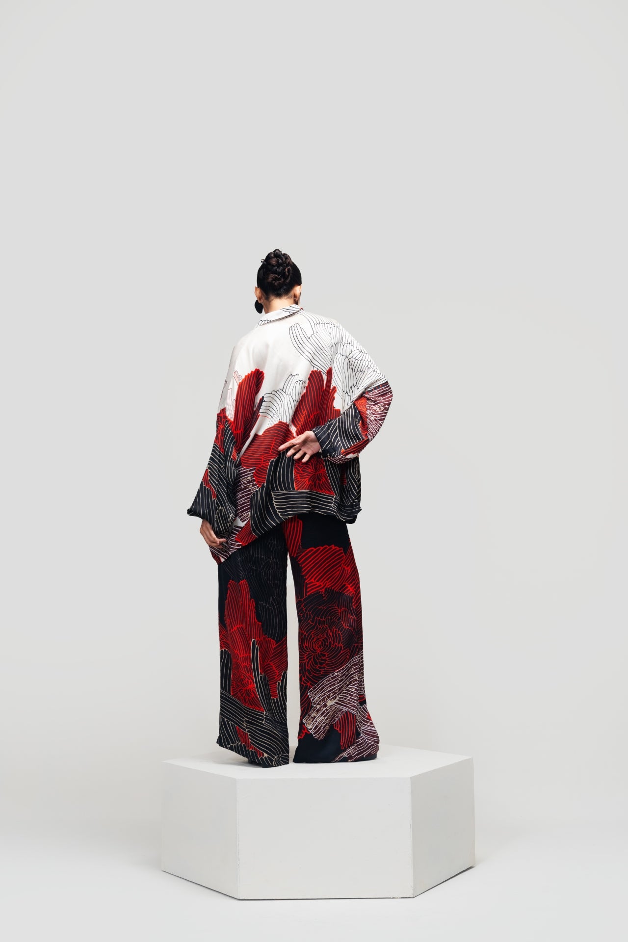 Crimson Pulse Co-ord Set – Deep Red