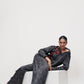 Afterglow Co-ord Set – Charcoal Orange
