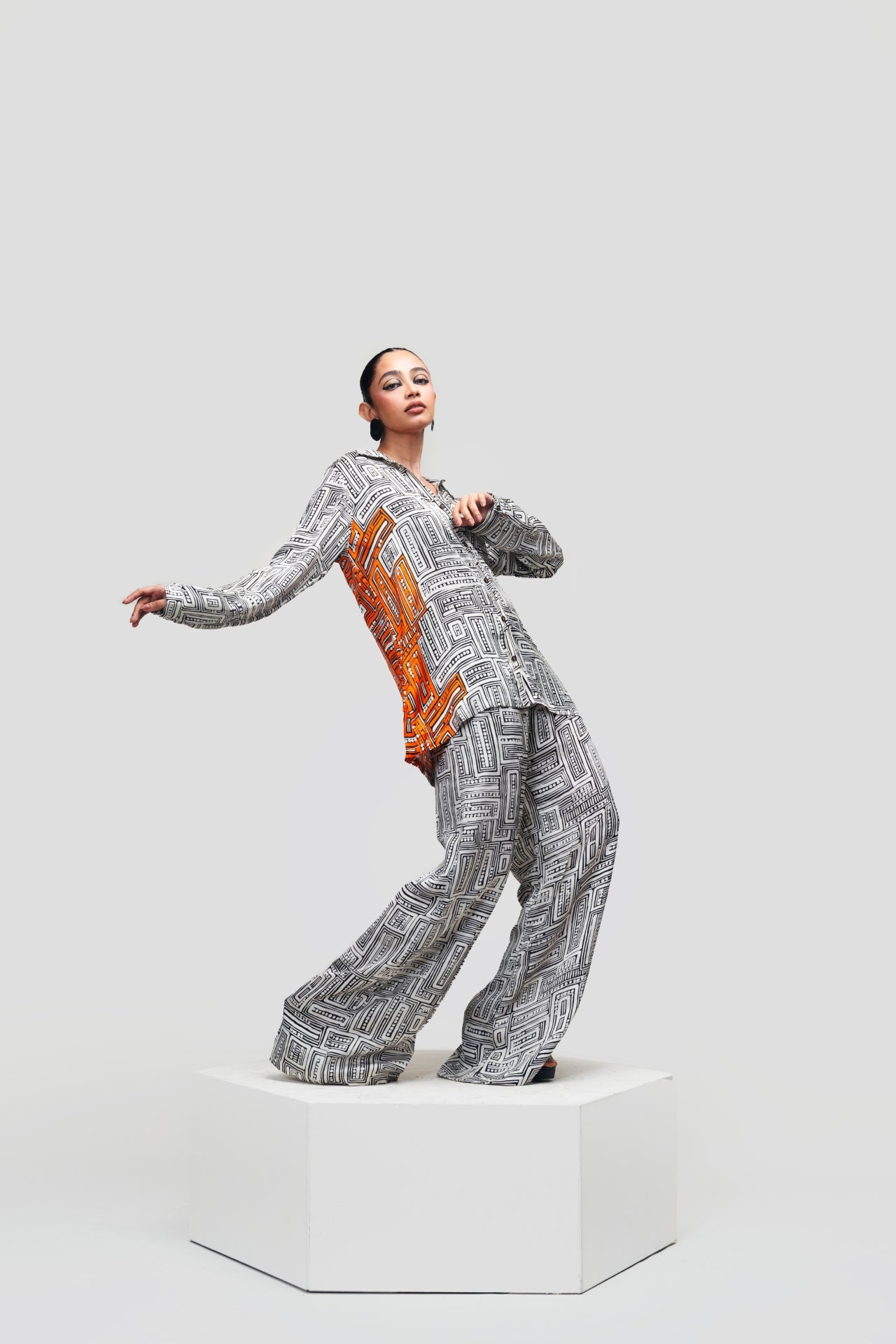 Endless Maze Shirt – Burnt Orange