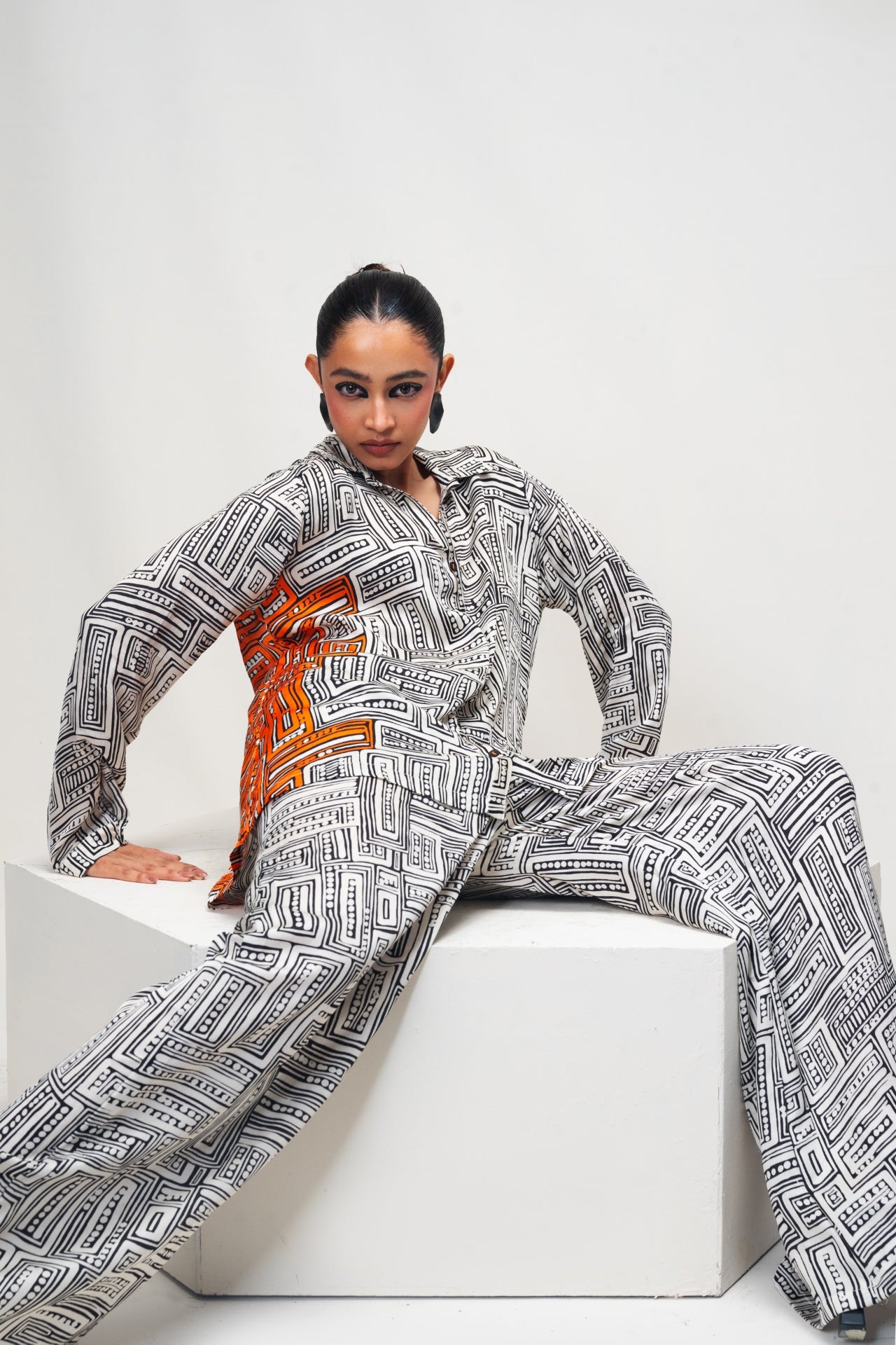 Endless Maze Shirt – Burnt Orange