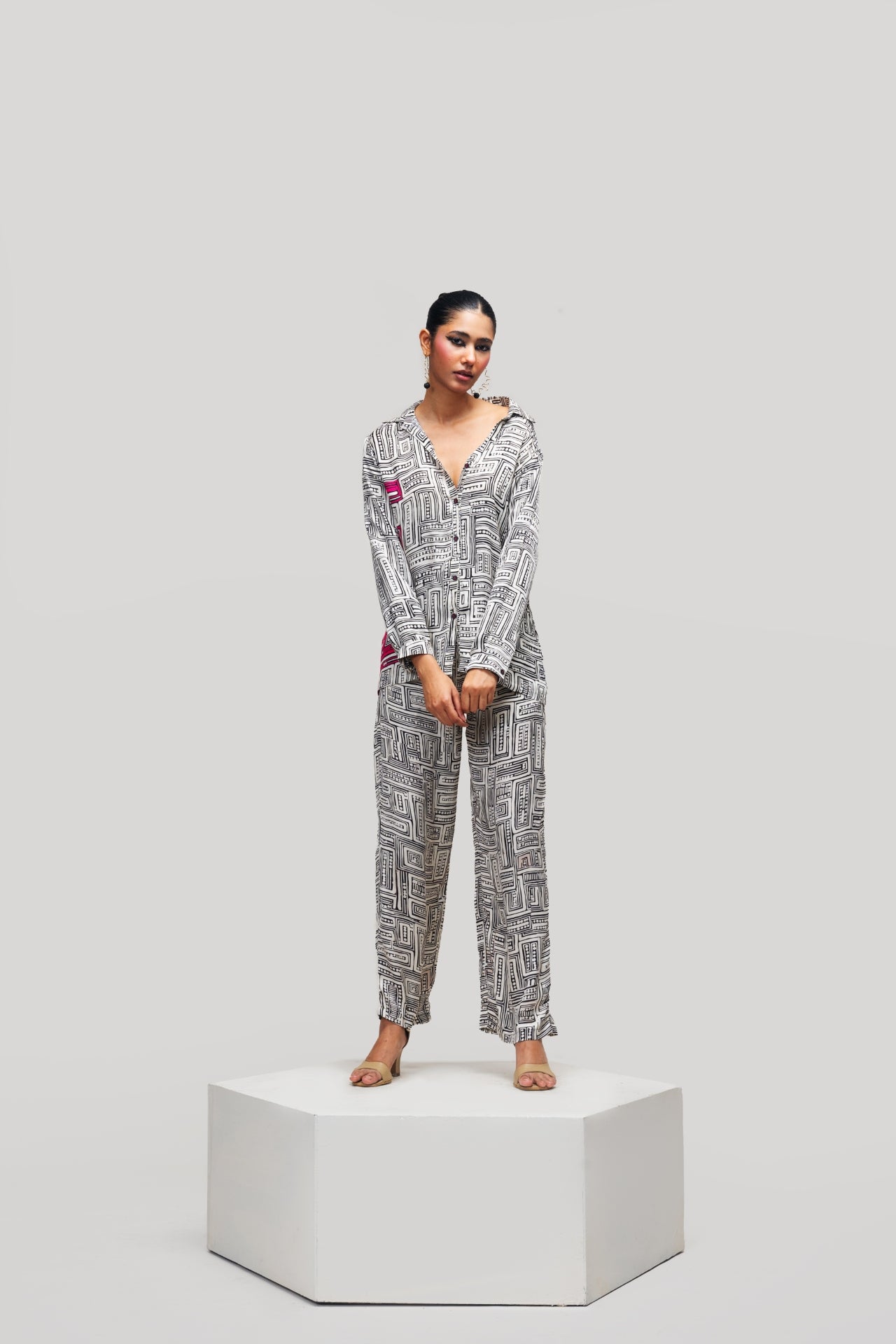 Endless Maze Shirt – Fuchsia
