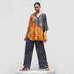Solar Echo Designer Co-ord Set – Black Orange