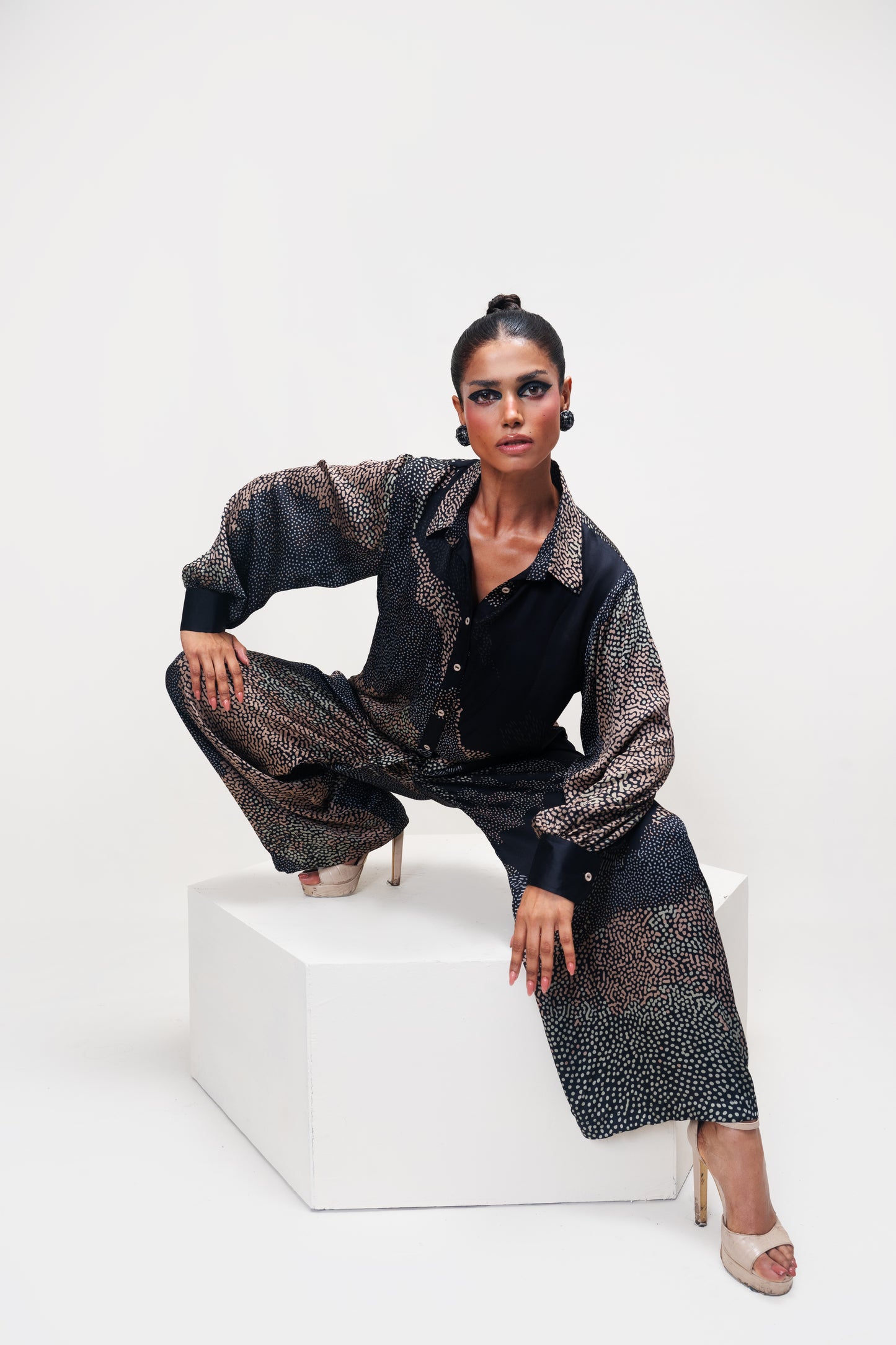 Ember Orbit Co-ord Set – Charcoal Rust